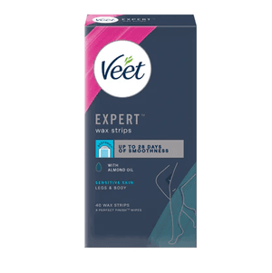 Expert Cold Wax Strips for Sensitive Skin - Legs & Body, 40 strips
